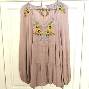 Altard State Floral Embroidered Top, Size Large